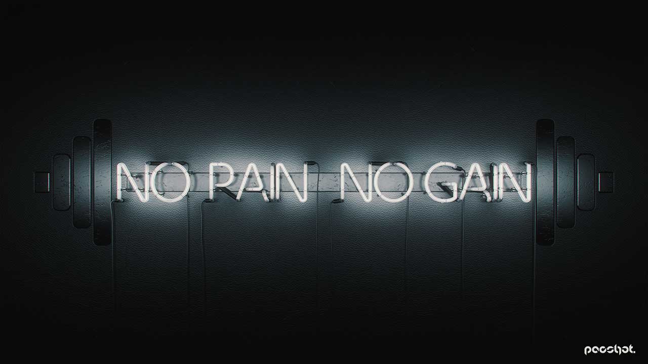 No Pain No Gain 3D Neon